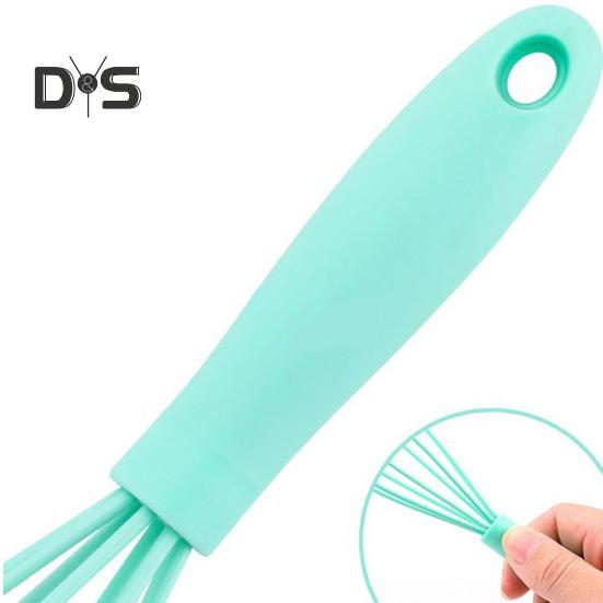 Lightweight Egg Whisk Food Grade Useful Solid Color Egg Mixer