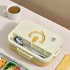 WORTHBUY Large Capacity 304 Stainless Steel Divided Lunch Box For Student Safe Heatable Portable Leak-proof Lunch Container Set