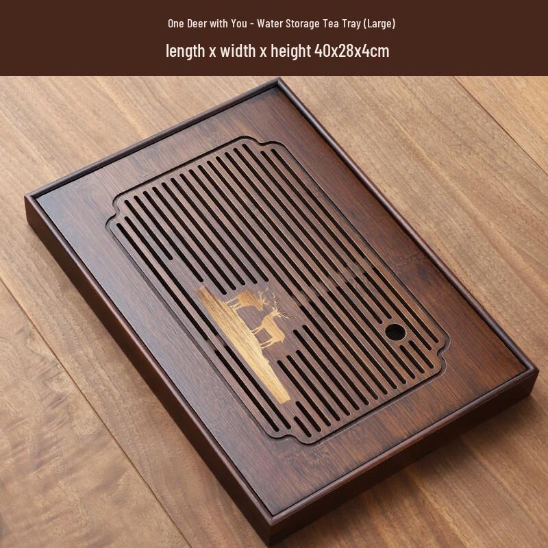 Handun Bamboo Water Storage Draining Tea Tray