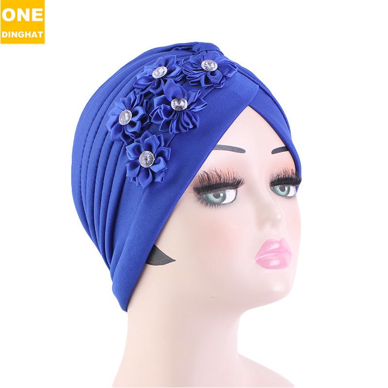 Ethnic Style Flower Accessories Headscarf Hat, Muslim Headscarf Hat, Wedding Hat Jdt-12G