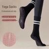 Women's Non-Slip Yoga & Pilates Mid-Calf Socks with Stripes