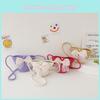 Cute And Stylish Butterfly Knot Woven Toddler Handbag For Girls With Cartoon Print