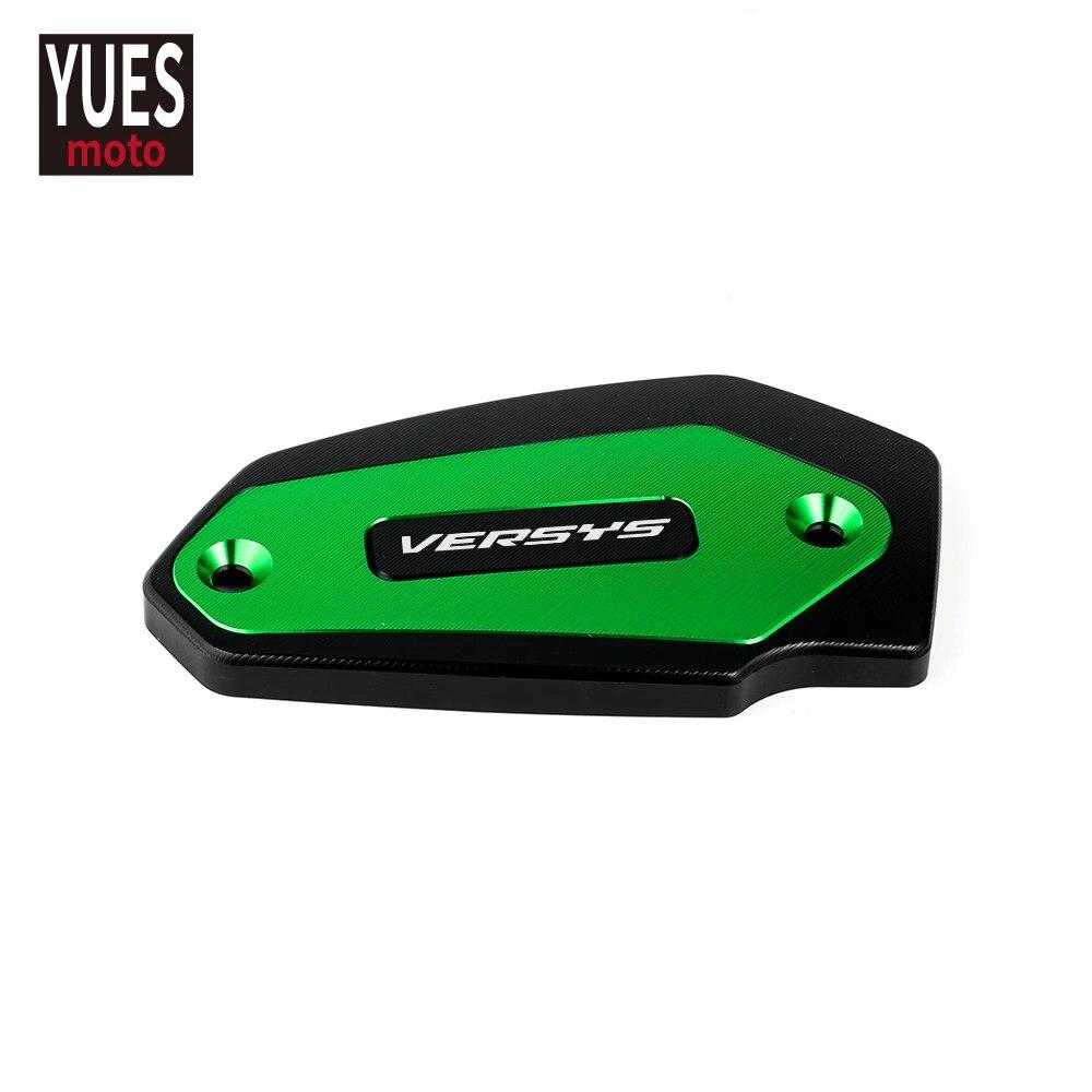 Motorcycle Accessories CNC Front & Rear Brake Fluid Cylinder Master Reservoir Cover Cap For Kawasaki VERSYS 650 1000