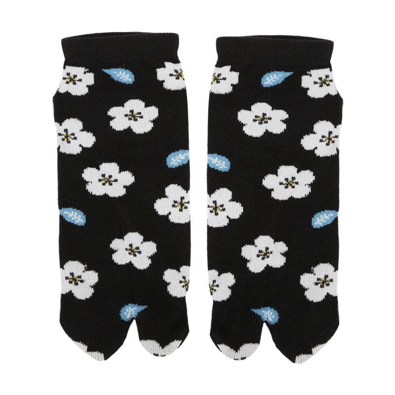 New High Quality Combed Cotton Split Toe Socks Unisex Simple Comfortable Two-Toed Socks Japanese Harajuku Men Women's Tabi Socks
