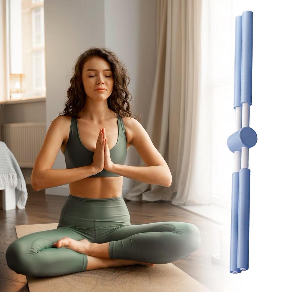 Yoga Stick Ergonomic Fitness Stick Neck Hump Corrector Rod Yoga Hunchback Corrector Extendable Stick Yoga Deportment Corrector