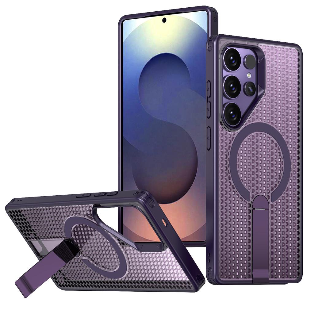 Suitable for Samsung S26ultra Fanxing Cooling Phone Case S25ultra Magnetic S24ultra Stand Protective Case