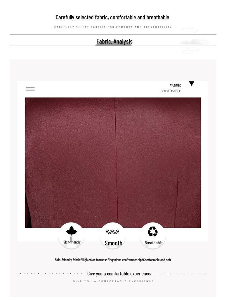 Elegant Dark Red Qipao for Autumn 2025: High-End Wedding Banquet Dress for Middle-Aged Mothers