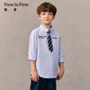 PawinPaw 2026 Spring/Summer Boy's Striped Casual Shirt