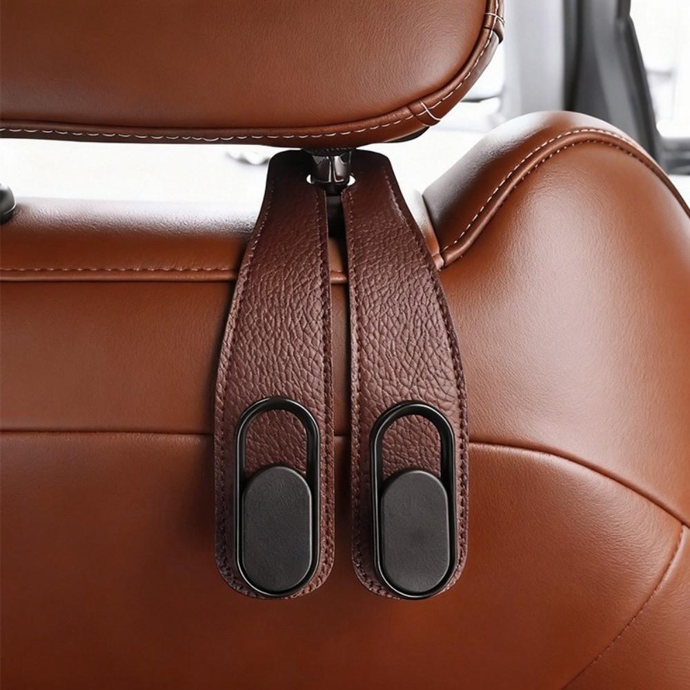 Double Hooks Car Seat Hook Leather Car Organizer Hook New Seat Back Hook  Vehicles