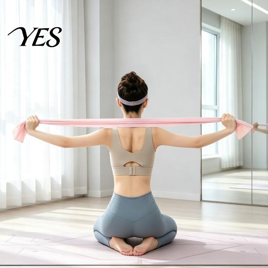 Elastic Workout Band Natural Latex Resistance Band, Stretch Strap for Yoga Fitness, Body Strength Training Stretching Equipment Home Gym Full Shaping