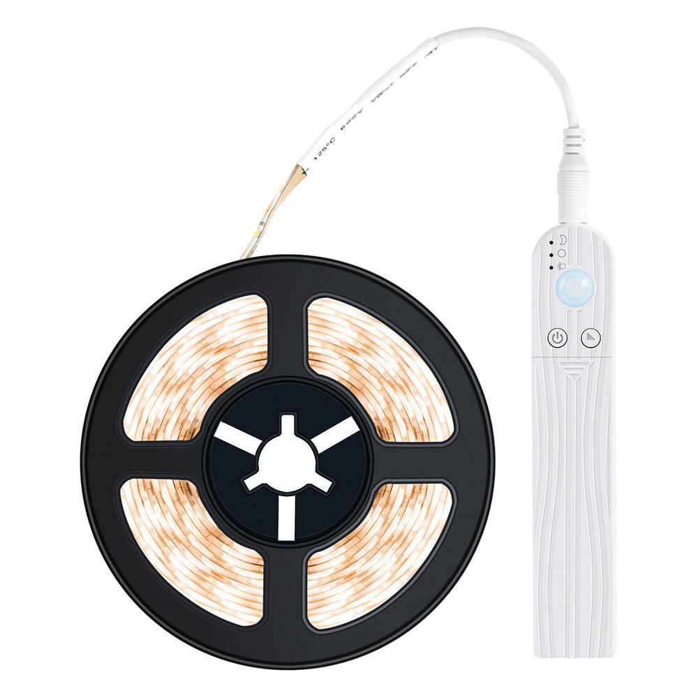 Waterproof 5V LED Strip with Motion Sensor for Wardrobe, Cabinet, and Stairs