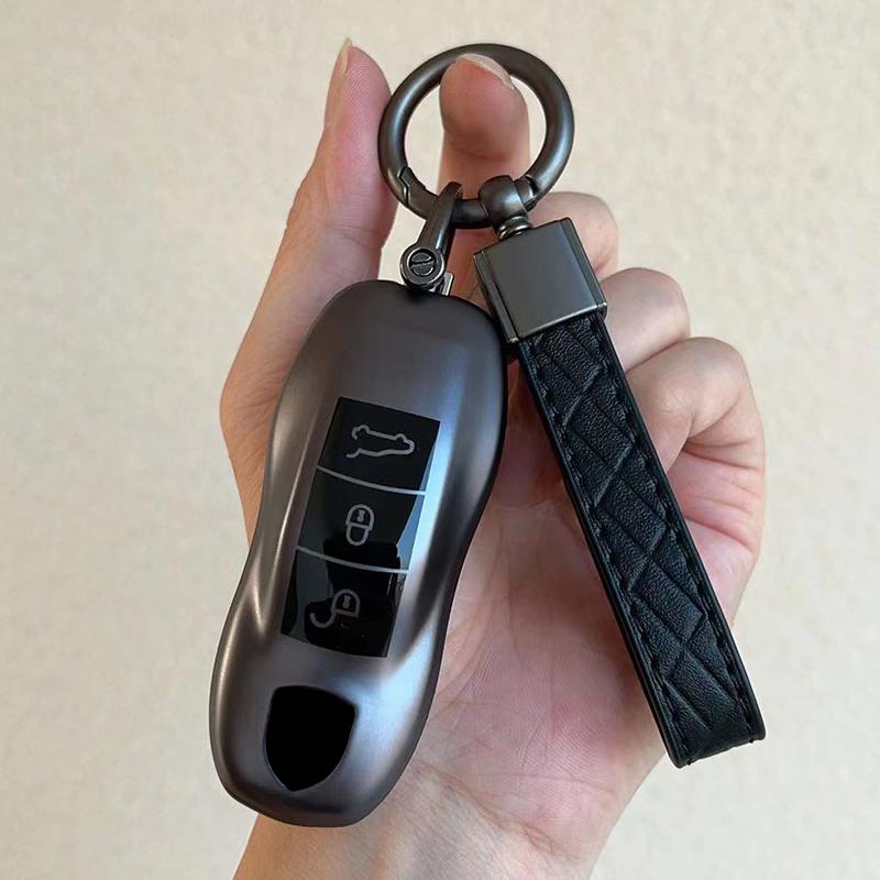 

TPU Car Key Case Cover Shell Keychain Fob for Porsche Panamera Spyder Carrera Macan Cayman Cayenne 911 970 981 991 Accessories