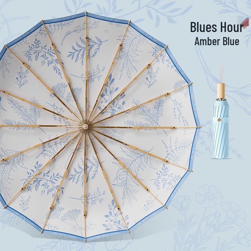 Китайский стиль 16-реберный ветрозащитный УФ-зонт Ban Yuren