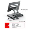 4K60Hz USB-C Docking Station with Gigabit Ethernet, USB 3.2 Converter, and Rotating Stand for Phones and Tablets