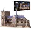 Piececool 3D Puzzle: Notre Dame Cathedral, a Famous Parisian Building. Metallic Nano Puzzle, Requires Assembly, No Glue Needed. Difficulty: 5 Stars (i