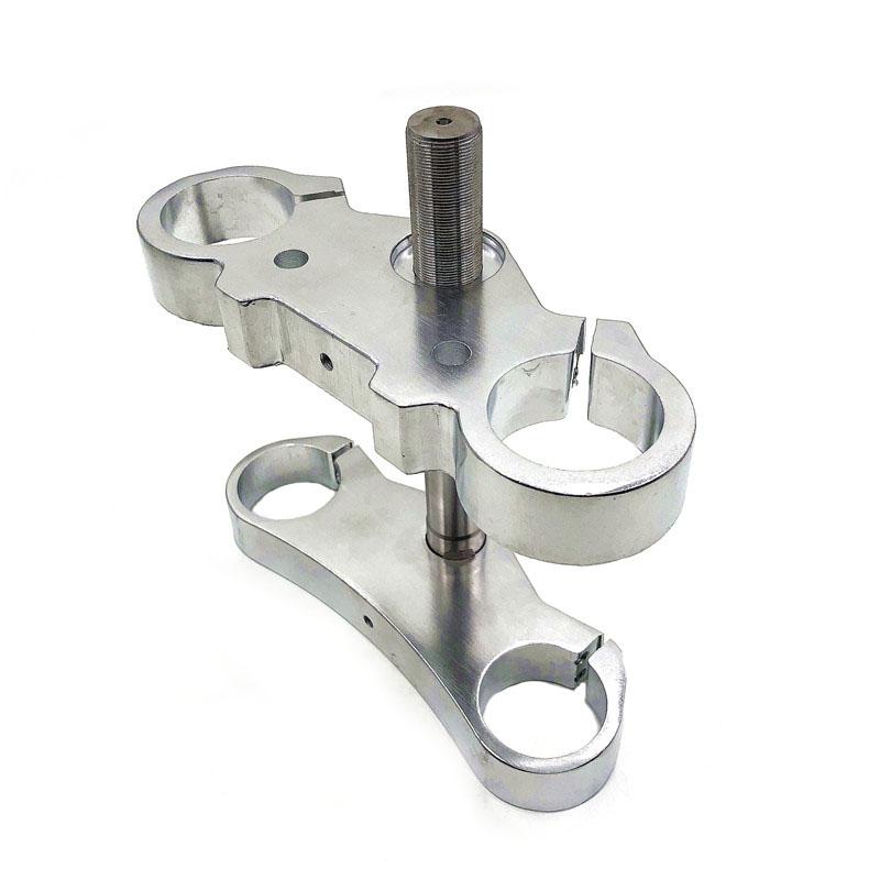 45MM Aluminum Motorcycle 22mm 7/8" Handlebar Riser Mount Bars  inverted shock absorber direction device upper and lower plate