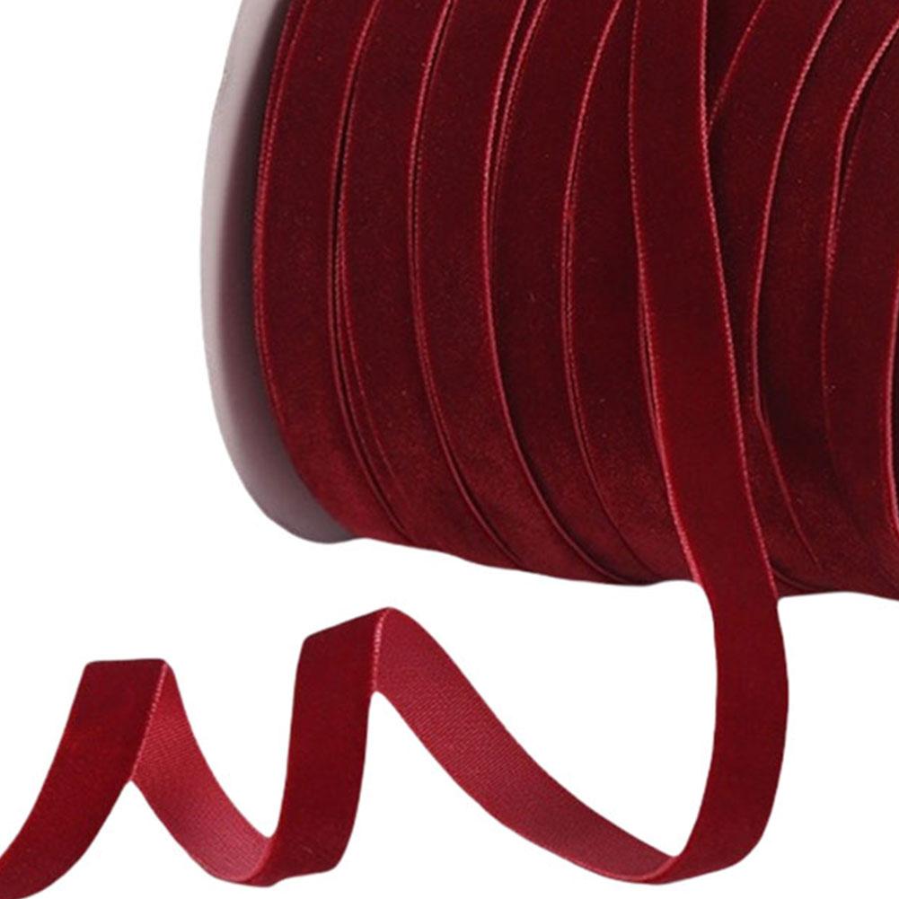 50 Yards Velvet Ribbon Velvet Christmas Ribbon Velvet Ribbon Spool for Wedding Christmas Party Wrapping DIY Crafts