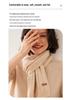 Women's 100% Pure Cashmere Scarf - New Autumn/Winter Style, High-Grade Solid Color, Warm and Stylish.