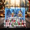 2025 Christmas Gnome Calendar 24-day Christmas Countdown Gnome Dolls Calendar Cute Doll Figures Ornament  Dwarfs Table Decor