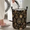 1pc Laundry Basket, Steampunk Clockwork Mechanism Design - Foldable Storage Basket for Bedrooms, Game Rooms, Toy Storage, Laundry, Laundry Baskets