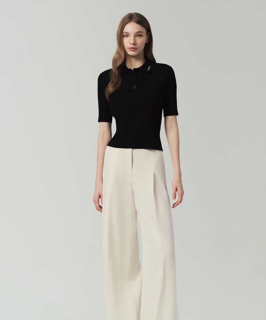 DUVETICA Ayace Half (Black) (Women'S Knit Pullover)