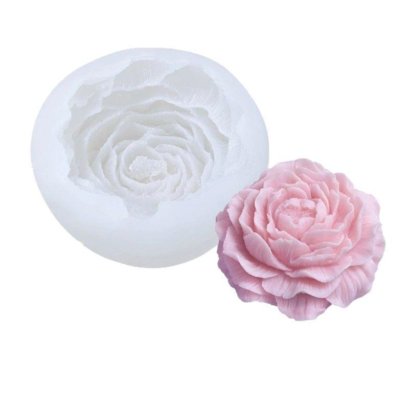 Carnation Flower Aromatherapy Gypsum DIY Candle Expansion Stone Handmade Soap Decoration Silicone Mold