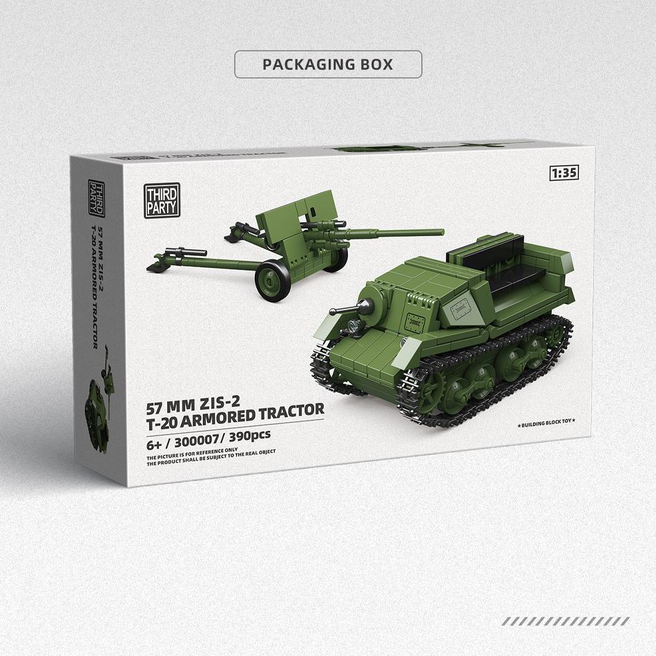 WW2 Military Soviet Army BT-5 Tank Armored Car 57 mm Anti-tank Gun ZIS-6 Katyusha Rocket Building Blocks Bricks Toys Kids Gifts