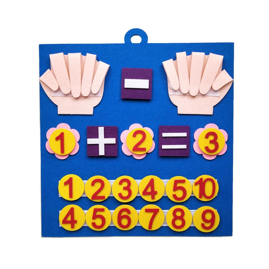 Toddler Montessori Toys Felt Finger Numbers Math Toy Children Counting Early Education Learning Game for Kids Intelligence