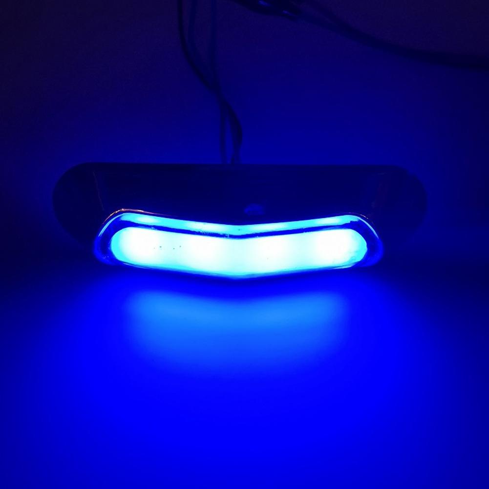 LED Side Marker Indicator Lights Front Rear Tail Clearance Lamp DC 12V-24V Universial Light for Bus Truck Lorry Trailer Boat Car