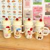 Ceramic Mug, Large-capacity Couple Water Cup, Household High-value Straw Cup, Office Birthday Gift for Women