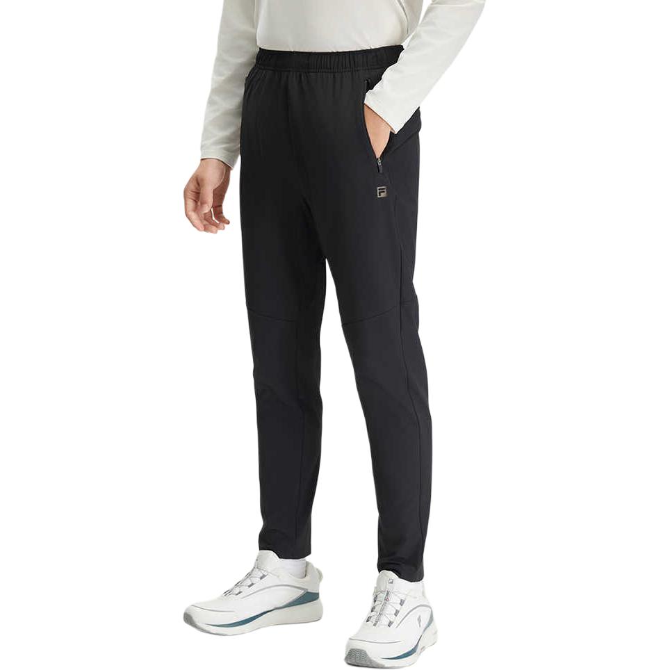 Fila Fitness Comfortable Simple Sports Long Pants Men Bottoms Deep-Black A11M441809F-BK
