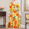 Summer Plus Size Elegant Dresses for Women  Casual Half Sleeve Long Dress