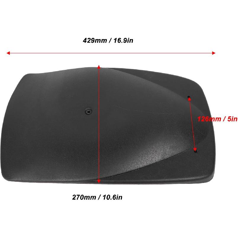 SIXRUN Universelle ATV Schmutzfänger, Spritzschutz-Set für vorne & hinten für ATV, Dirt Bike, Go-Kart, UTV, Strapazierfähiger Kunststoff, DIY-Installation ohne Bohren