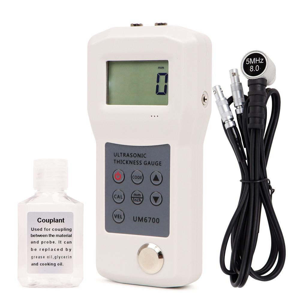 Thickness Gauge Ultrasonic Metal Testing1.0 to 280MM Voice Sound Velocity Meter Steel Tester Pipe Thickness Measuring Tester