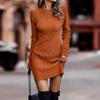 TIFICY Women's Fashion Casual Fall Winter Solid Color Print Long Sleeve O-Neck Sweaters