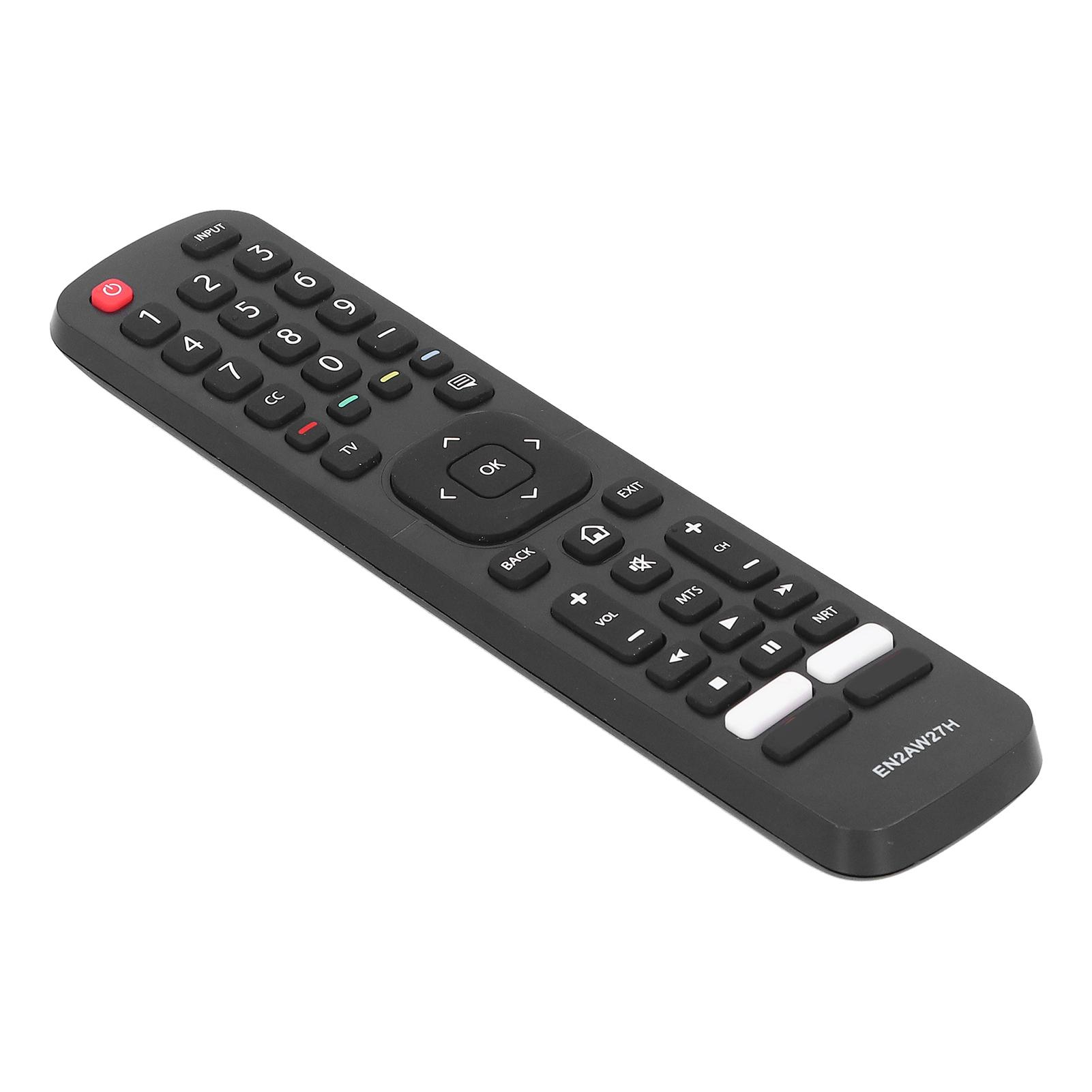 Замена кнопочного пульта дистанционного управления en2aw27h для LED телевизора Hisense Черный АБС-пластик Силиконовая клавиатура