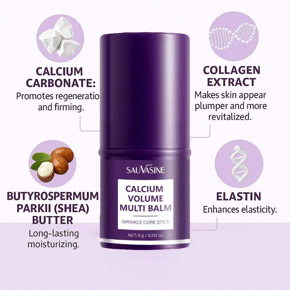 Cross-border Calcium Enriched Multi-Function Skin Cream 6g Collagen Moisturizer Long-Lasting Hydration Deep Nourishment Portable Travel Size