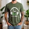 2026 Summer 100 Cotton Music On World Off Graphic Oversized Tee Music Rhythm Dj Themed Short Sleeve