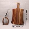 ZISIZ Akazienholz Schneidebrett mit Griff