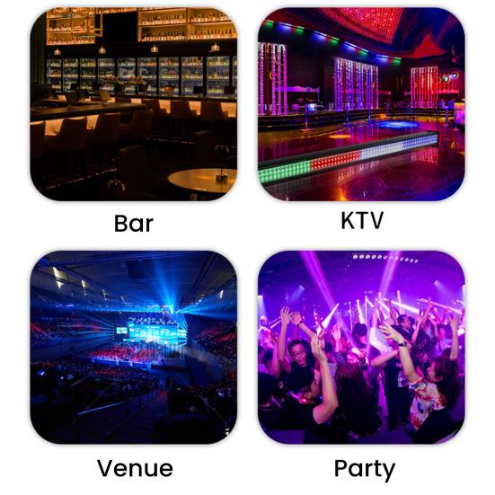 Colorful LED Coaster with 3 Light Modes Self-Adhesive Portable Drink Coaster for Beer Coffee Bar Ambience Lights Fun Home Bar Accessory