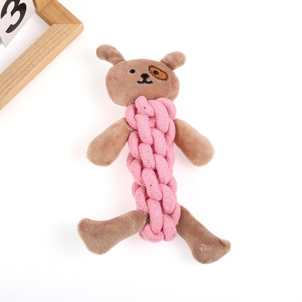 Pet Cotton Rope Toy - Durable Chew Toy for Dogs & Cats, Molar Teeth Cleaning, Interactive Tug-of-War Toy, Safe Natural Cotton,