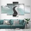 Canvas Painting Piano keyboard Step by step 5 Pieces Wall Art Painting Modular Wallpapers Poster Print living room Home Decor