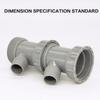 1Pcs Kitchen Sink Drain Pipe Adapter Y Shaped Basin Sewer Branch Connector Female To Male Thread Connector Fitting Accessory