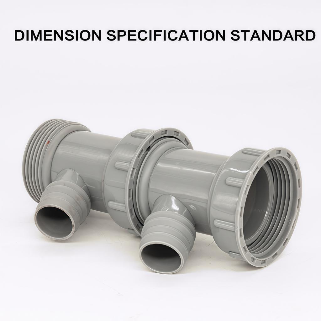 1Pcs Kitchen Sink Drain Pipe Adapter Y Shaped Basin Sewer Branch Connector Female To Male Thread Connector Fitting Accessory