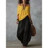 IHUASU Completi Pantalone Casual Moda Donna Manica Lunga Scollo a V