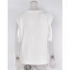 Women's Fall/winter Round Neck Solid Color Knit Short-sleeved Sweater