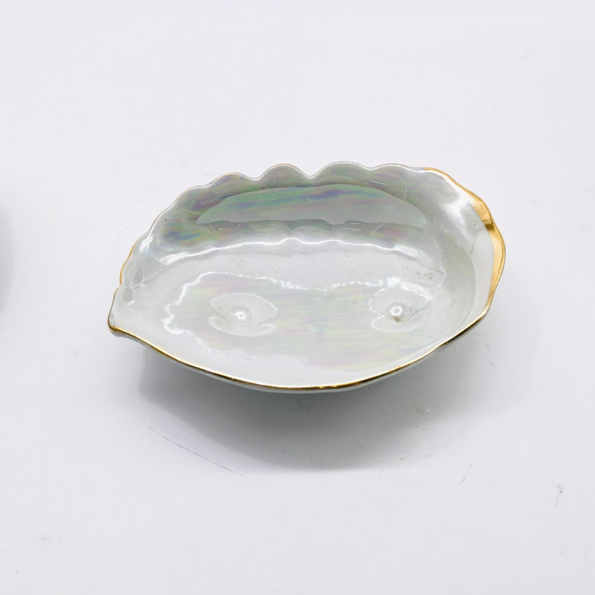 

Restaurant Specialty Tableware Ceramics Dining Plate Shell Plate Sushi Plates Cold Dish Dessert Bowl Serving Plates Dim Sum Dish