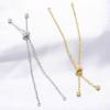 Simple Copper Gold-Plated Color-Retaining O-Chain Bracelet Diy Adjustable Telescopic Pull-Out Bracelet Vl341