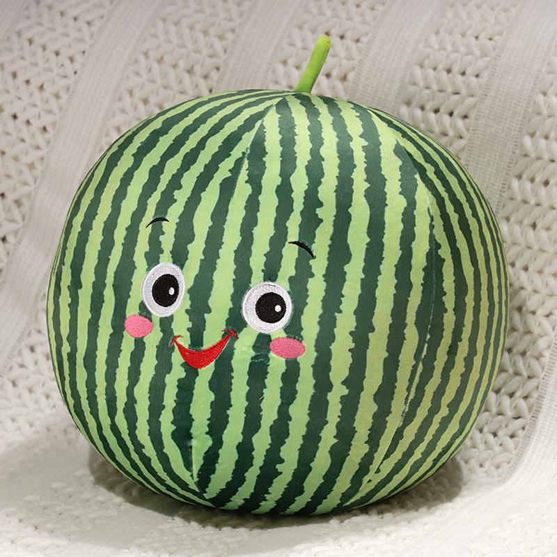Simulation Fruit Plush Toy Stuffed Watermelon Strawberry Orange Pear Avocado Apple Pillow Soft Food Doll Kids Birthday Gift