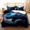 3D Dragon Tier Printed Queen Bedding Set King Size Bedding Set Soft and Comfortable Bedding Set Luxury